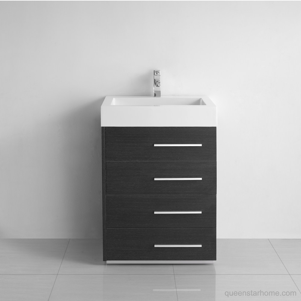 QS-AL02 24” grey bathroom vanity cabinet